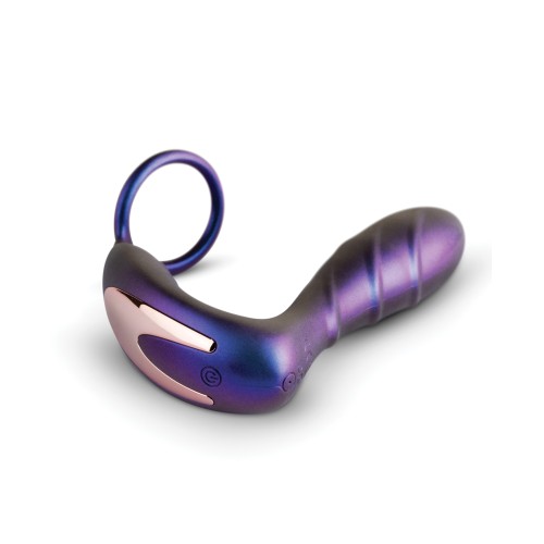 Vibrador Anal Hueman Black Hole con Anillo para Pene Púrpura