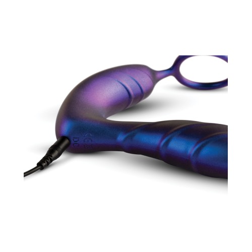 Vibrador Anal Hueman Black Hole con Anillo para Pene Púrpura