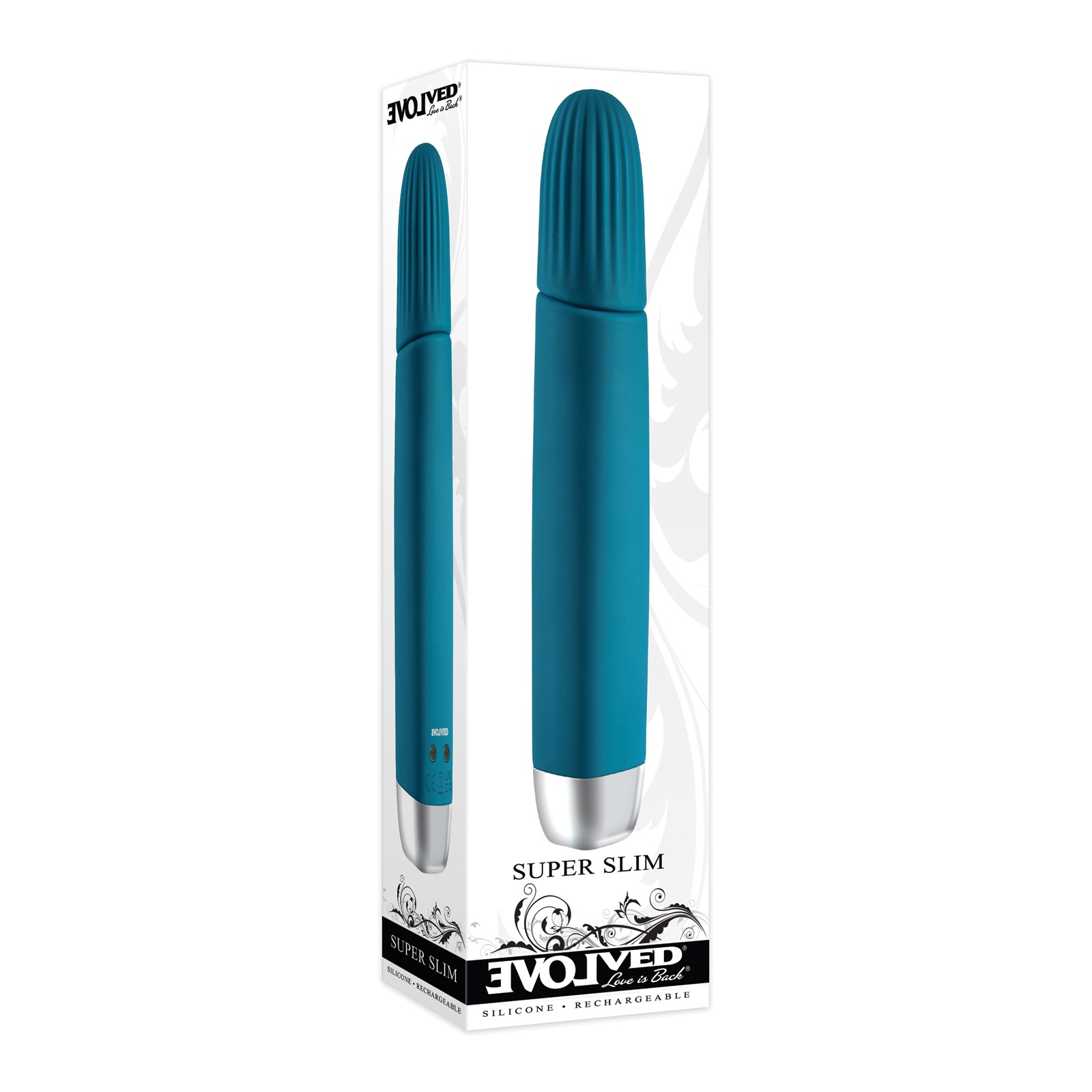 Evolved Super Slim Wand - Teal - Pleasure Redefined