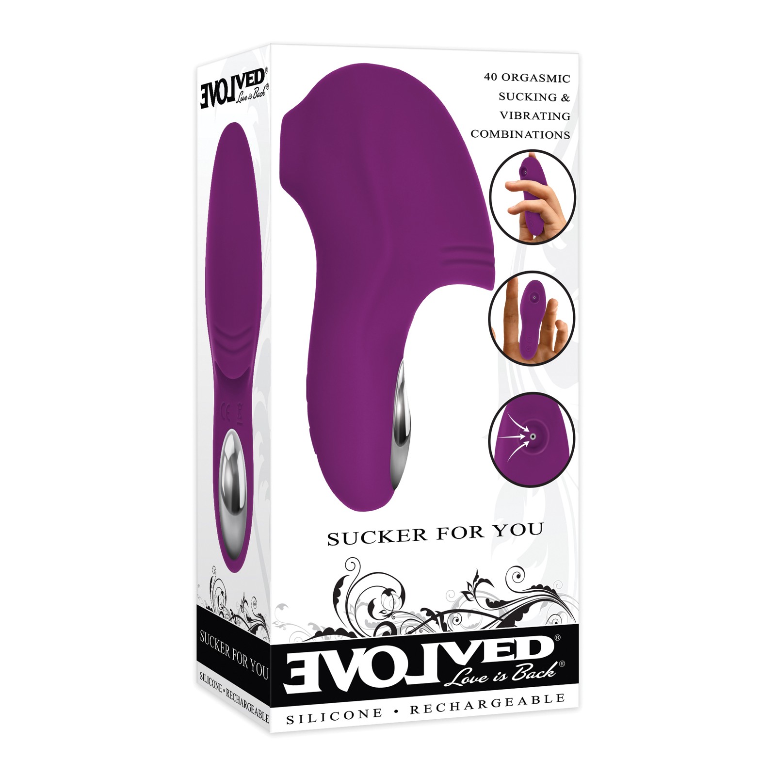 Vibrador Sucker For You Púrpura