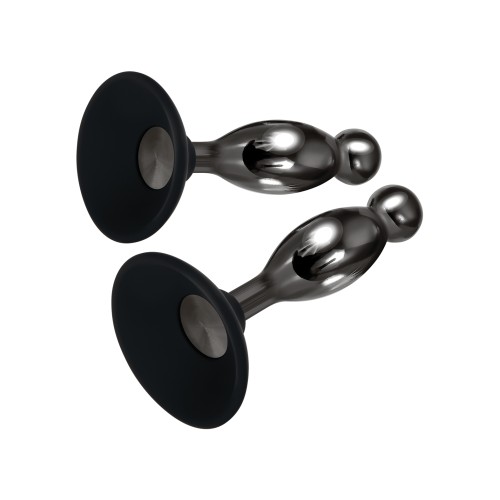 Evolved Joy Sticks Black/Chrome Plug Set