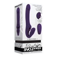 Evolved 2 Become 1 Strapless Strap On - Purple