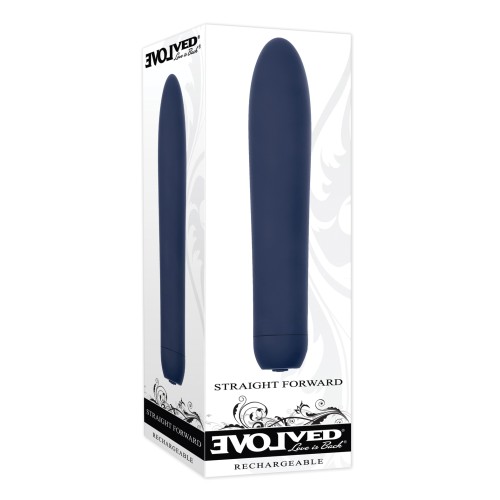 Evolved Straight Forward Vibrator Blue