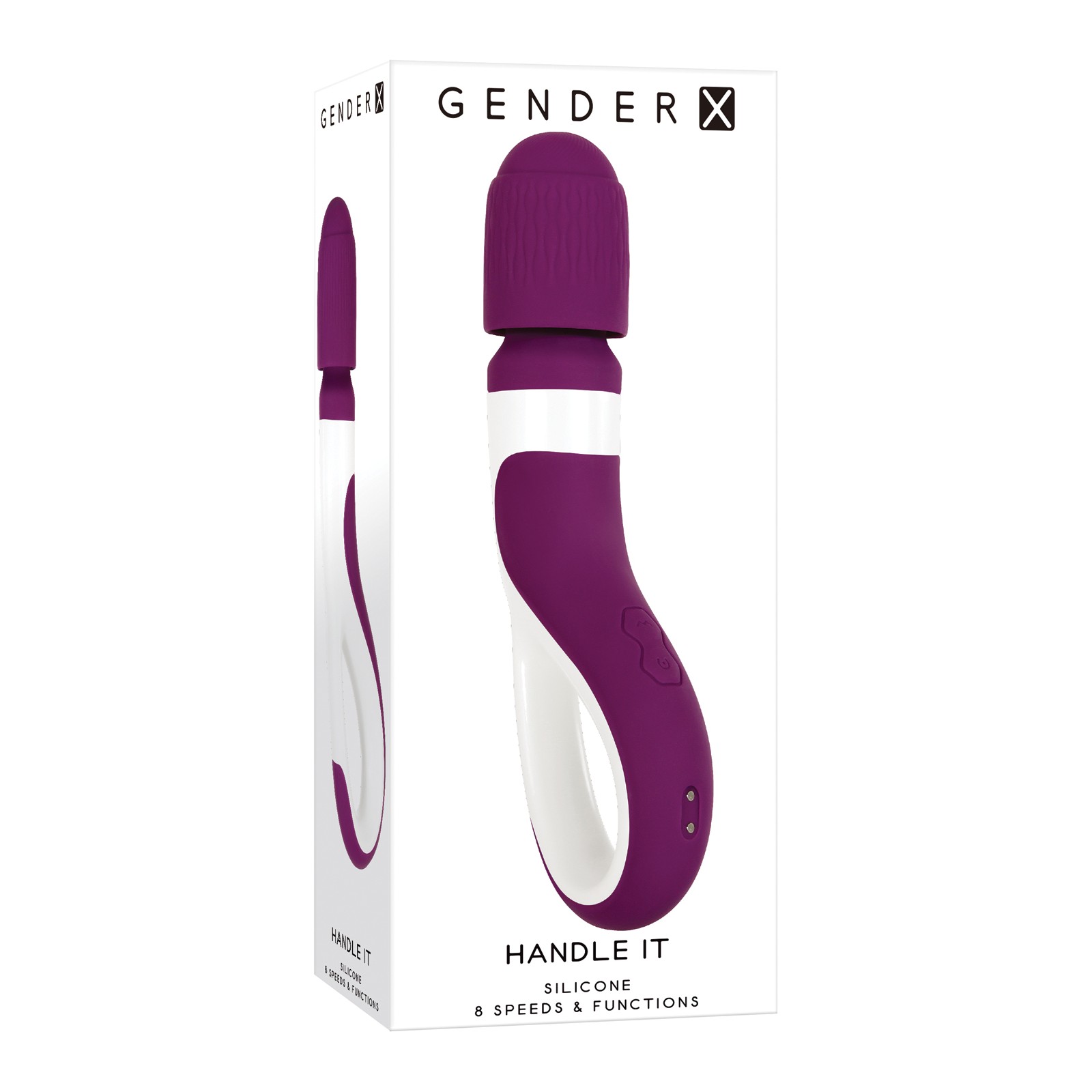 Gender X Handle It Wand Vibrator Purple White