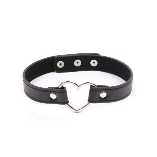 Plesur PVC Heart Connector Choker for Edgy Style