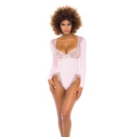 Maria Ribbed Lace Teddy - XL for Seduction