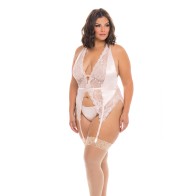 Merrywidow con Copas Suaves Noah y Garter & G-String - Peach Whip