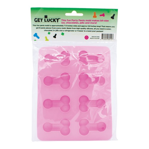 Get Lucky Penis Party Chocolate Ice Tray - Pink