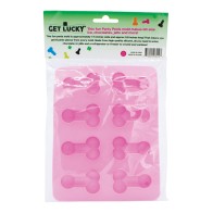 Get Lucky Penis Party Chocolate Ice Tray - Pink