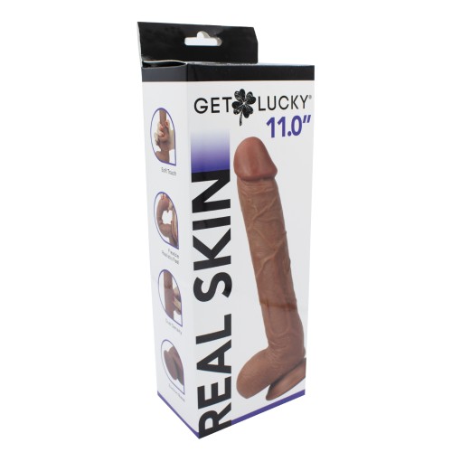 Get Lucky 11 Inch Piel Real Marrón Claro