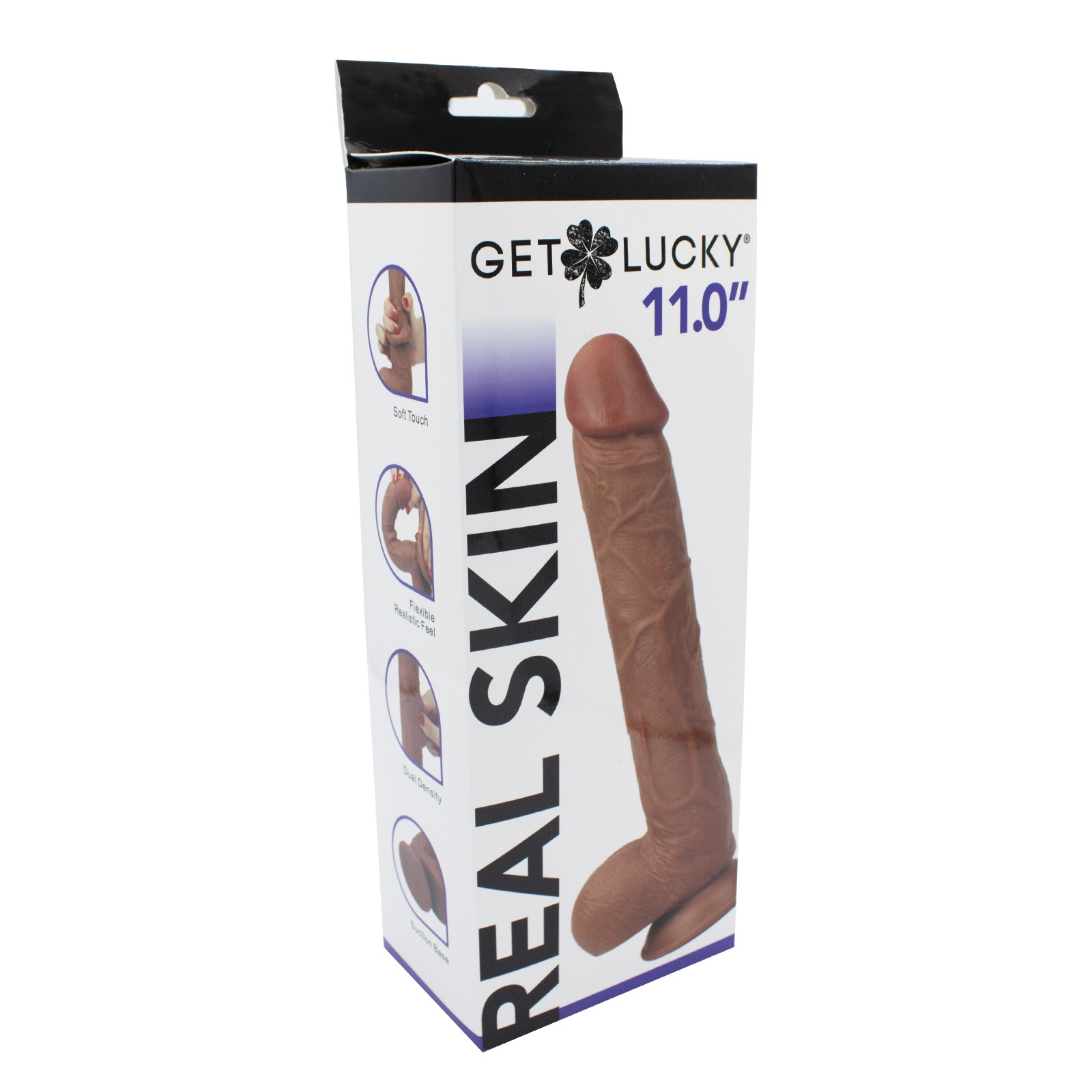 Get Lucky 11 Inch Piel Real Marrón Claro