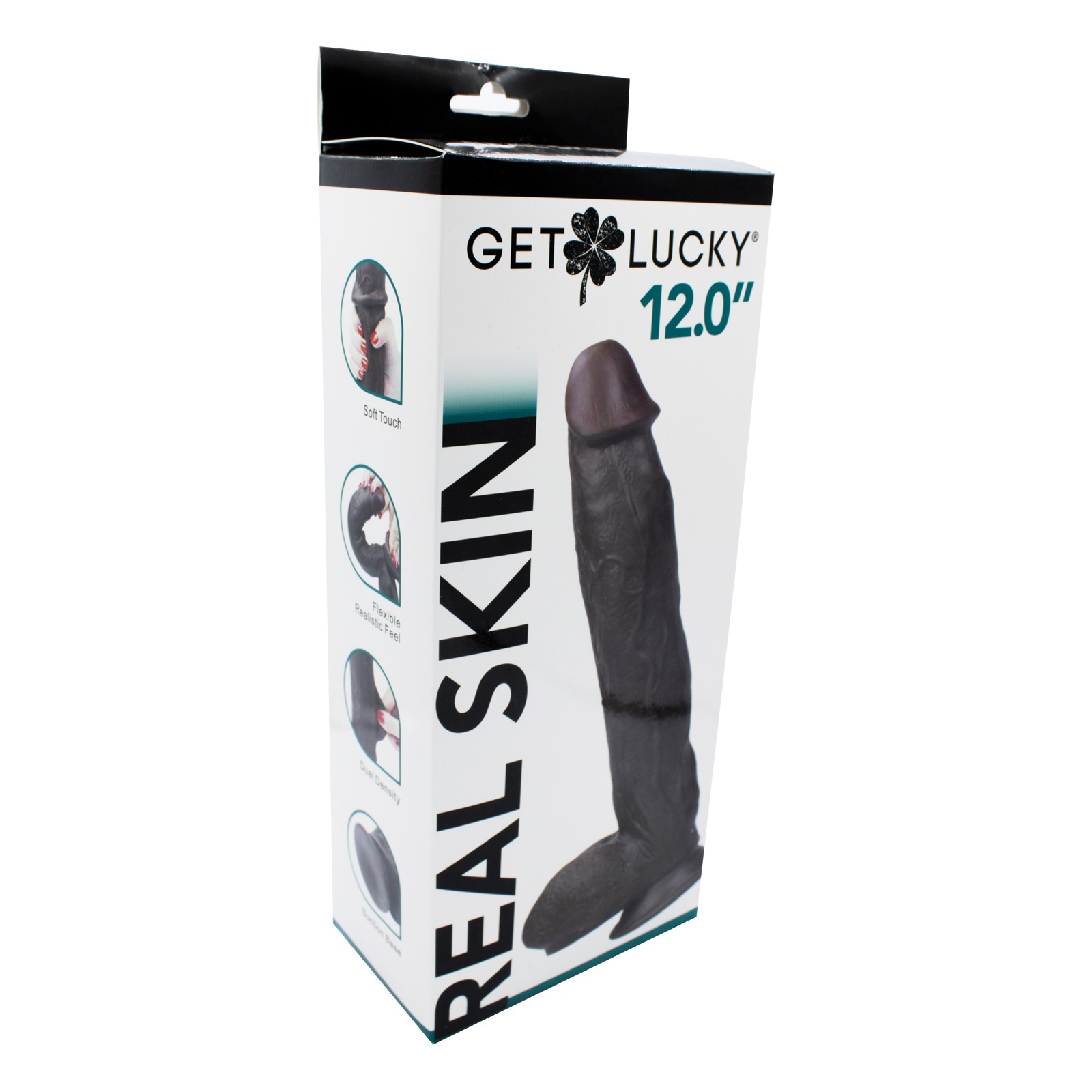 Get Lucky 12" Real Skin Series - Dark Brown