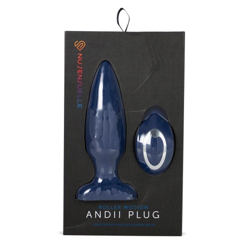 Nu Sensuelle Andii Roller Motion Butt Plug - Navy