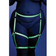 Glow Buckle Up Glow in the Dark Leg Harness Light Blue