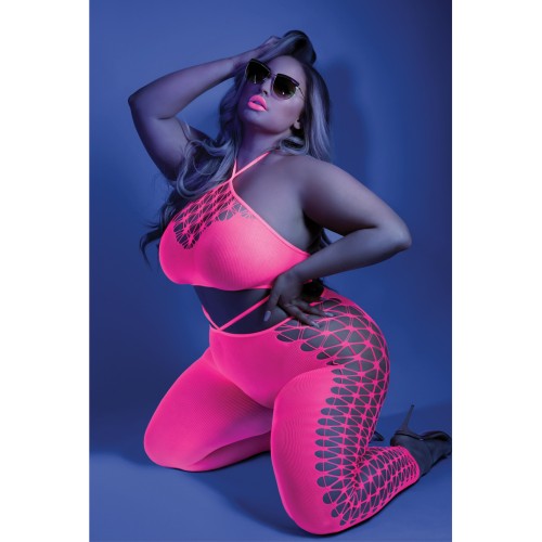 Bodystocking Brillante para Ropa Nocturna Atrevida