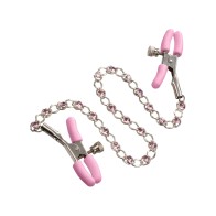 Crystal Chain Nipple Clamps for Pleasurable Teasing