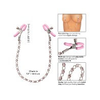 Crystal Chain Nipple Clamps for Pleasurable Teasing