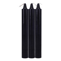 Candles Drip Japonesas Pack de 3 Negros