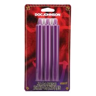 Japanese Drip Candles - Pack of 3 Purple