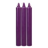 Japanese Drip Candles - Pack of 3 Purple