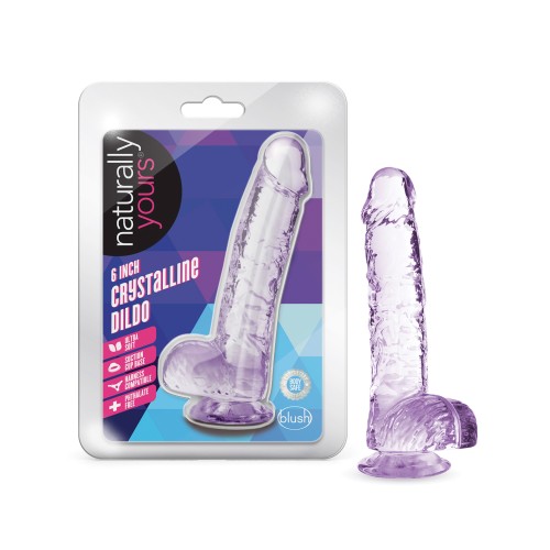 Blush Naturally Yours 6" Crystalline Dildo Amethyst