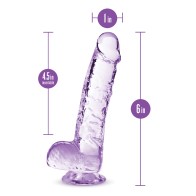 Blush Naturally Yours 6" Crystalline Dildo Amethyst