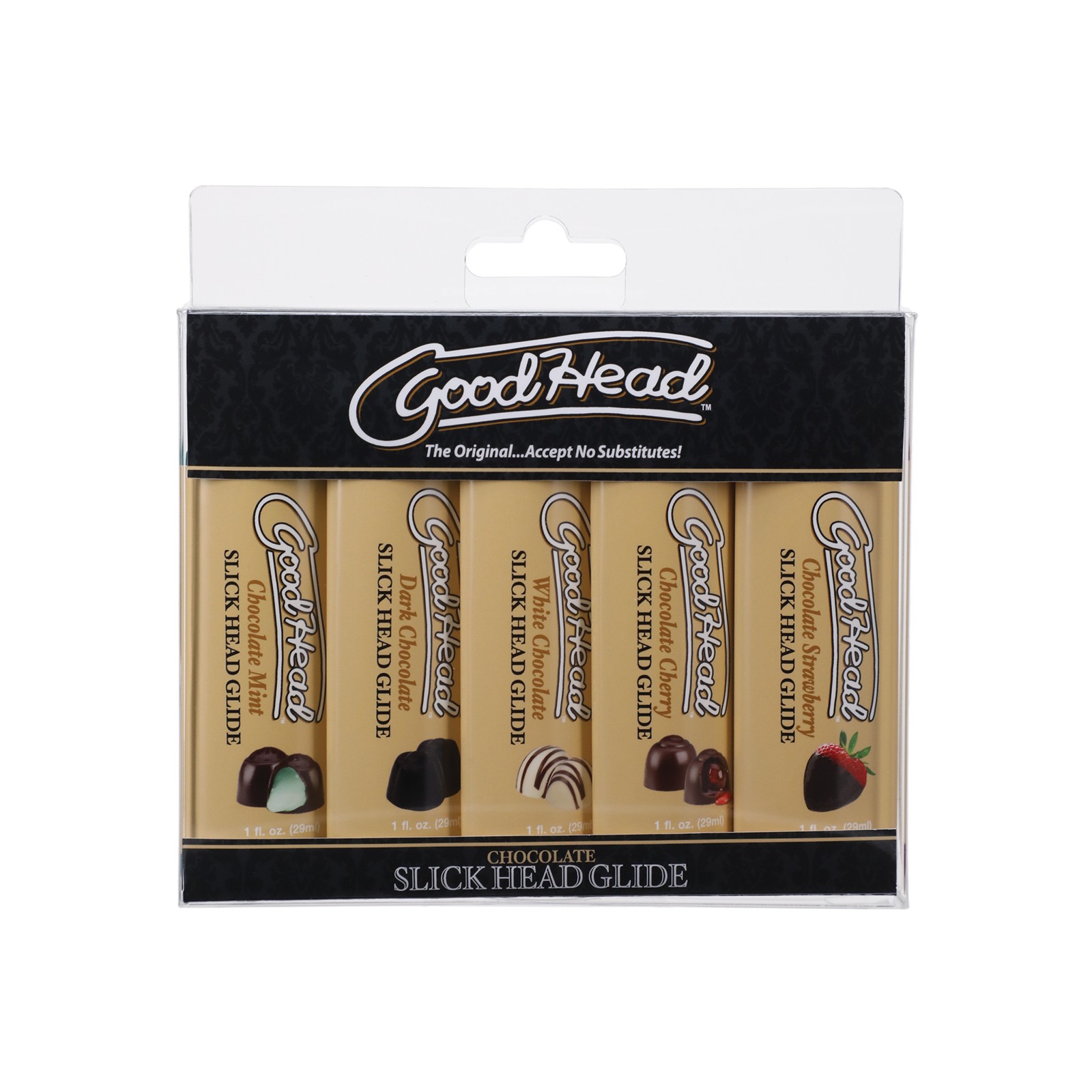 GoodHead Chocolate Slick Glide Assorted Flavors Pack of 5