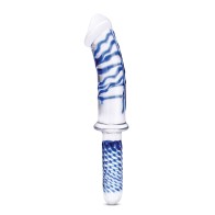 Glas Double Ended Glass Dildo Blue