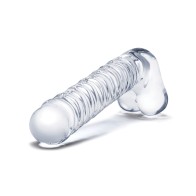 Glas Ribbed Glass G-Spot Dildo