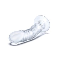 Glas 7" Realistic Curved Glass Dildo with Veins