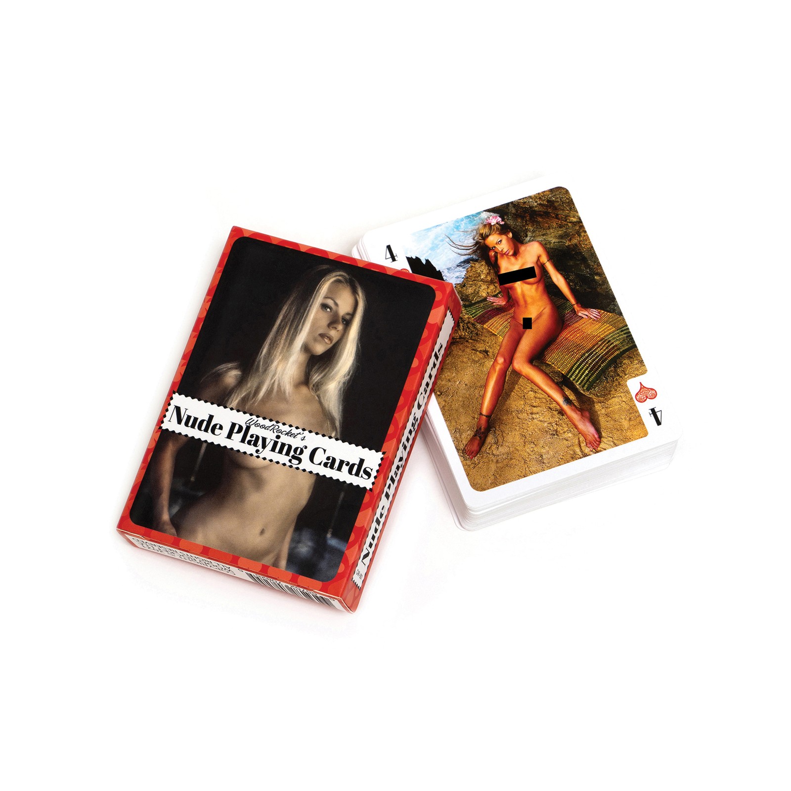 Wood Rocket Nude Playing Cards - Fun with a Twist