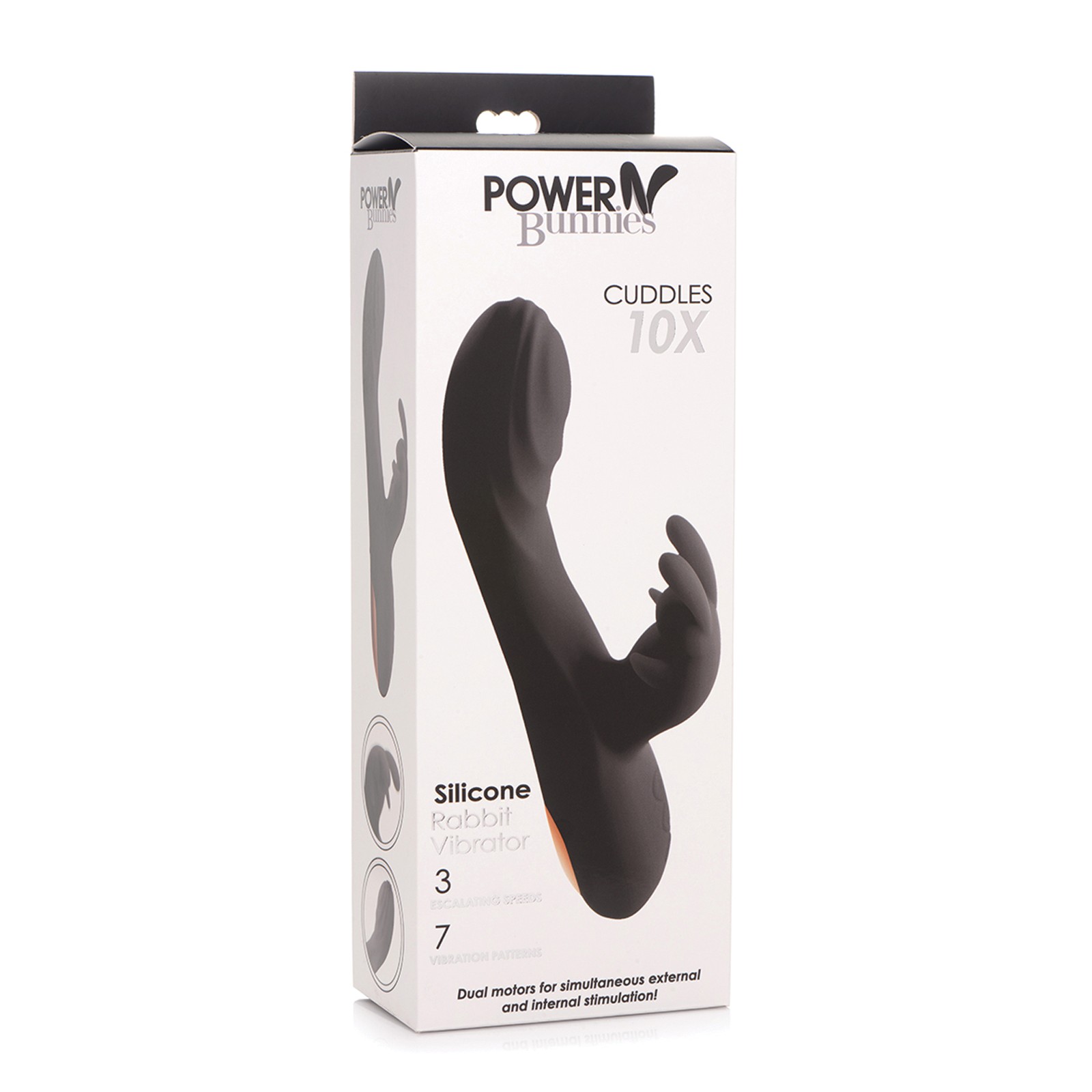 Curve Toys Power Bunnies 10x Rabbit Vibrator Black