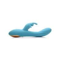 Curve Toys Power Bunnies Snuggles 10x Silicone Rabbit Vibrator Blue