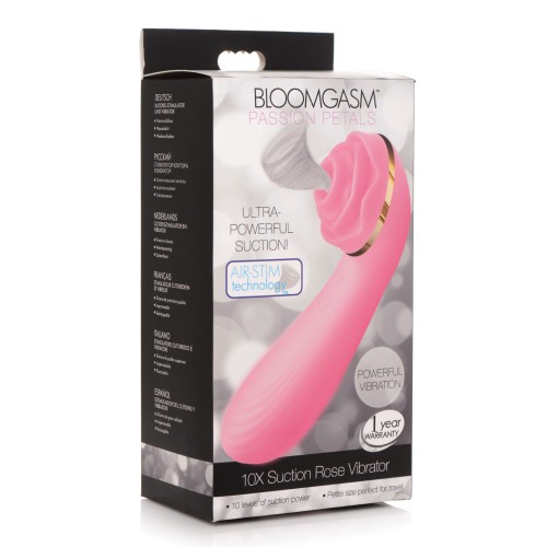 Inmi Bloomgasm Passion Petals Rose 10X Suction and Vibrator Pink