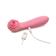 Inmi Bloomgasm Passion Petals Rose 10X Suction and Vibrator Pink