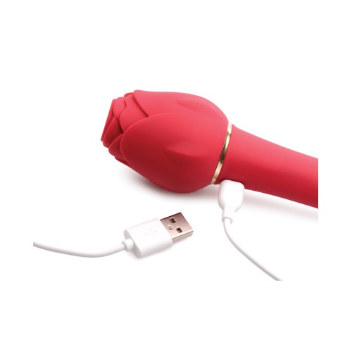 Inmi Bloomgasm Sweet Heart Rose 5X Suction 10X Vibrator Red