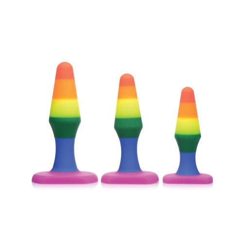 Frisky Rainbow Silicone Anal Trainer Set