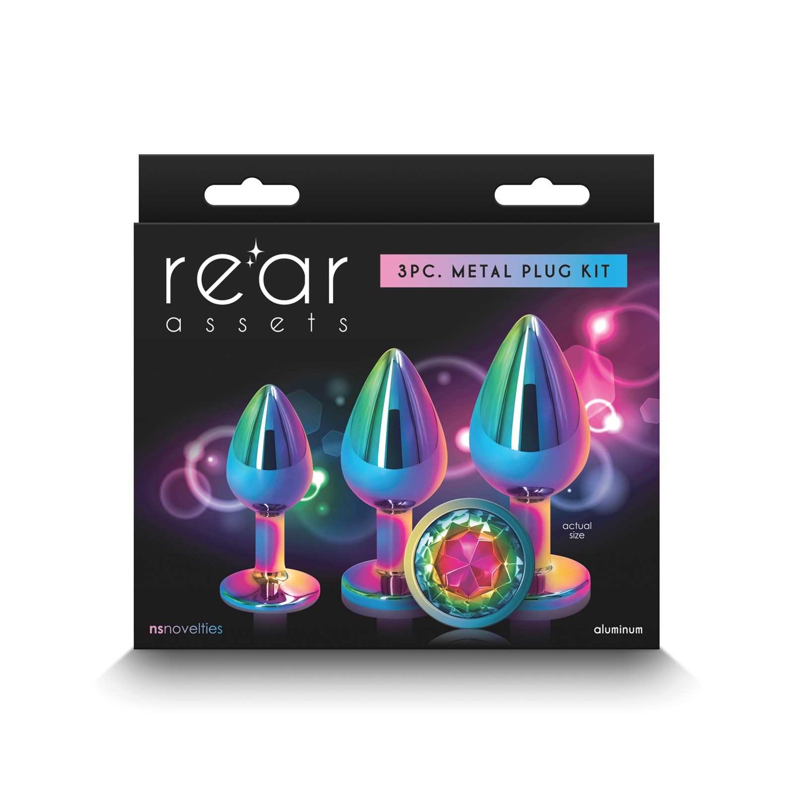 Kit Entrenadores Anal Gemas Arcoíris Rear Assets Multicolor