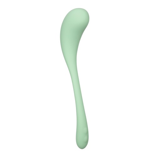 Elle Liquid Silicone Wand Green - Versatile Pleasure