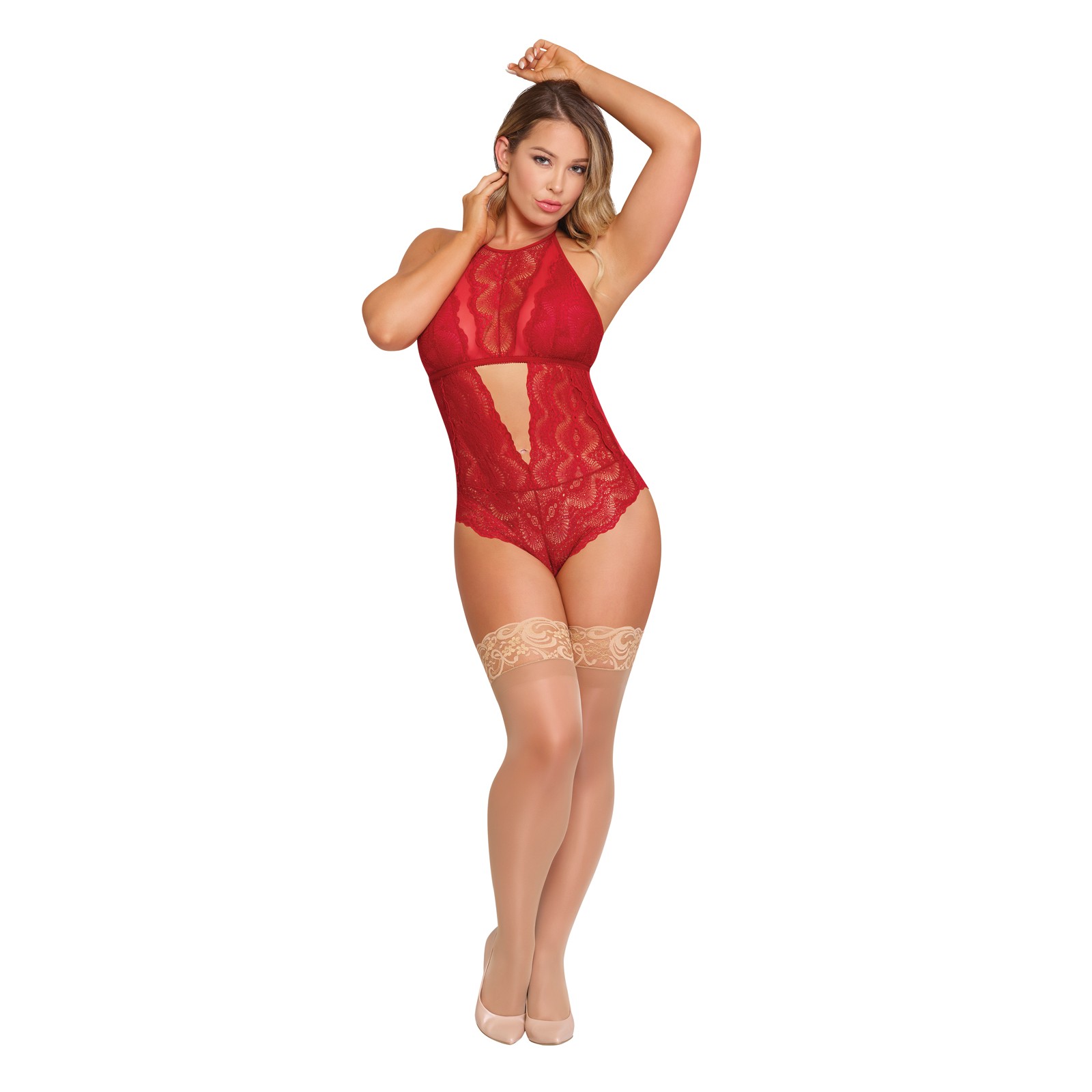 Sugar & Spice Snap Crotch Teddy for Tempting Nights