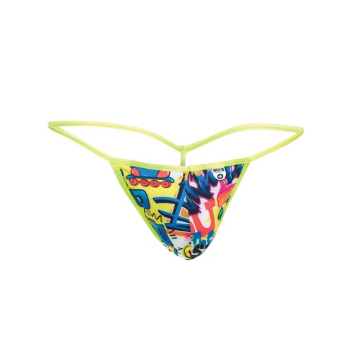 Tanga Male Basics Sinful Hipster Wow - Estampado Amarillo