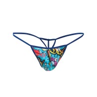 Tanga Hipster Música Male Basics Azul SM