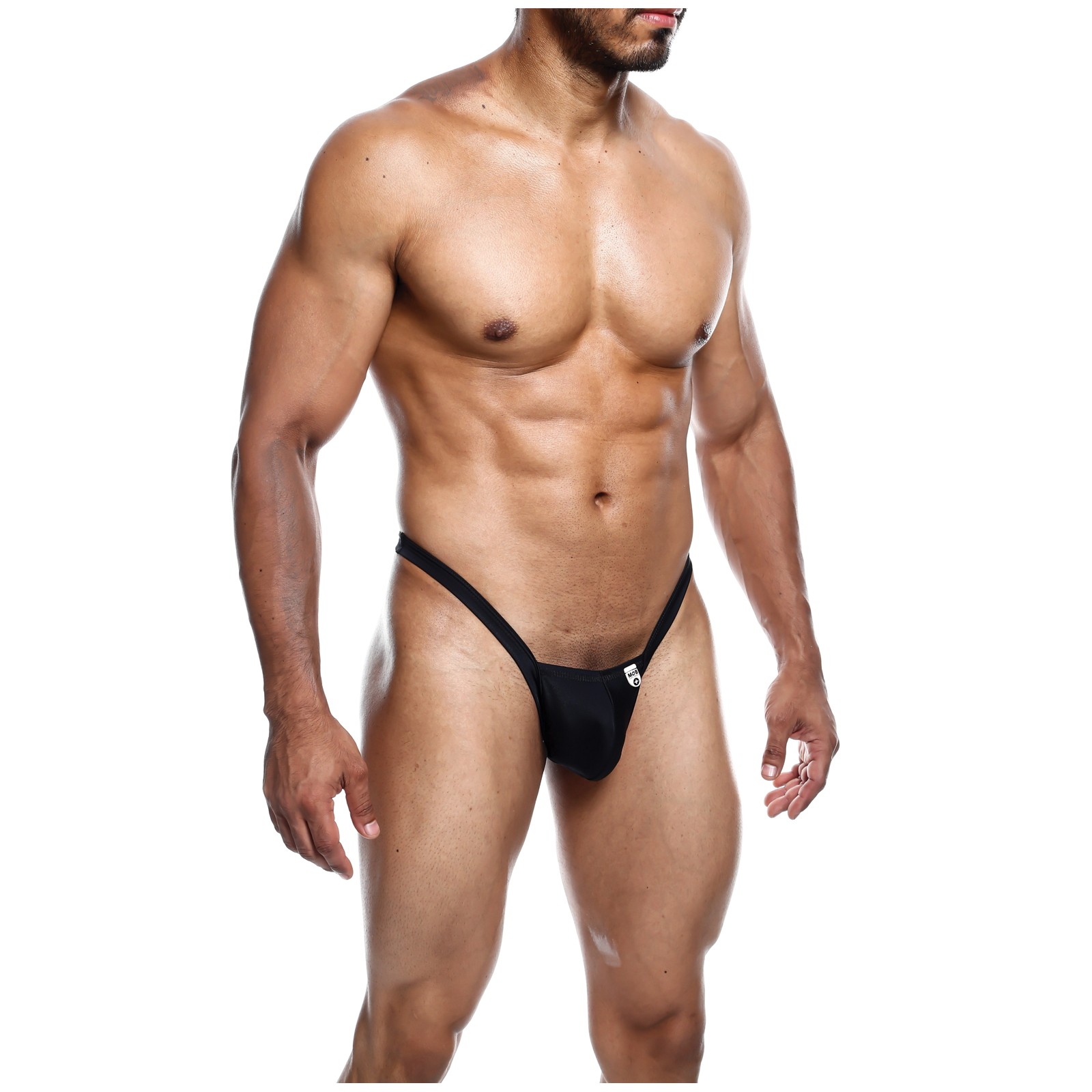 Male Basics Y Buns Thong Black LG