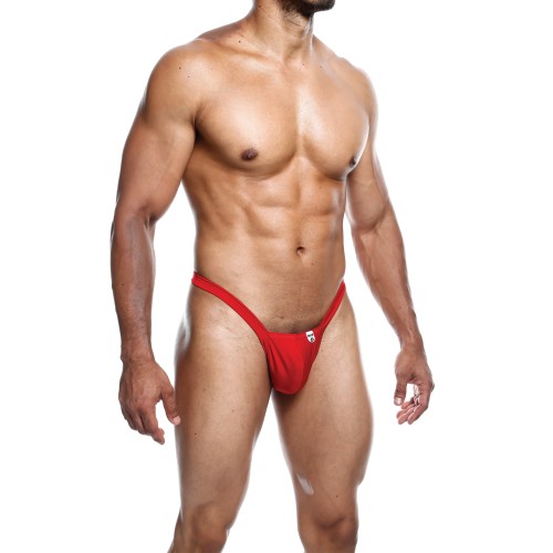 Male Basics Y Buns Thong - Red LG