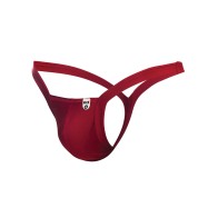 Male Basics Y Buns Thong Red SM for Stylish Comfort