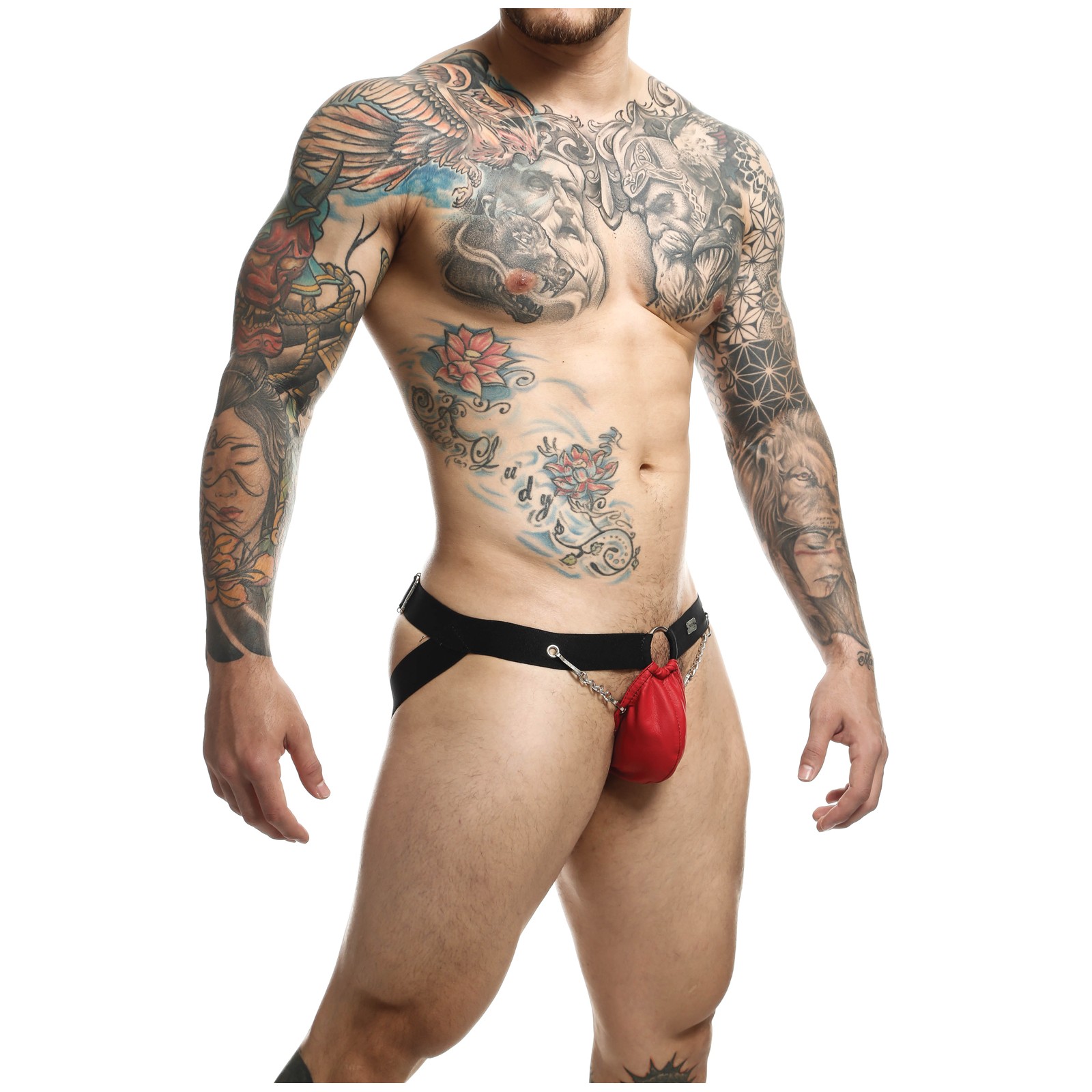 Dungeon Chain Jockstrap Red O/S