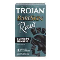 Condones Trojan BareSkin Raw para Sensación Mejorada