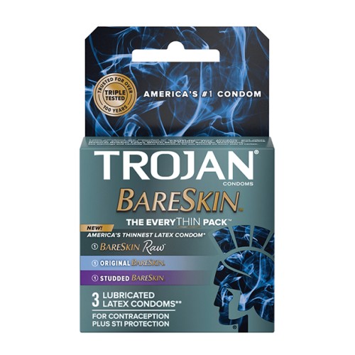 Condones Trojan BareSkin EveryTHIN - La Variedad Definitiva