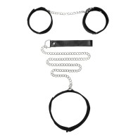 Shots Ouch Adjustable Collar with Leash and Handcuffs