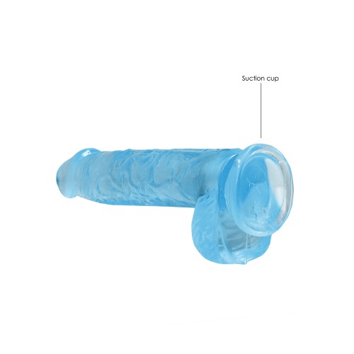 RealRock Realistic 6 Inch Blue Dildo with Balls